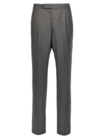 Grey Classic Narrow Fit Pants 1