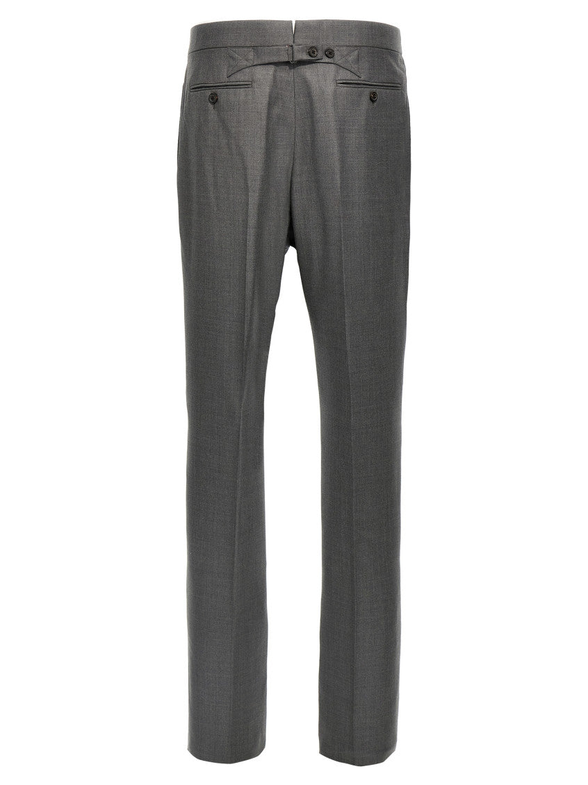 Grey Classic Narrow Fit Pants 2