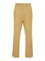Beige Cotton trousers 1