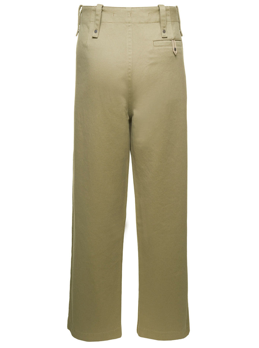 Beige Wide-Leg Pants 2