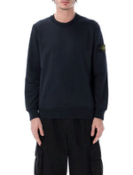 Dark Blue Crewneck Logo Sweatshirt 1