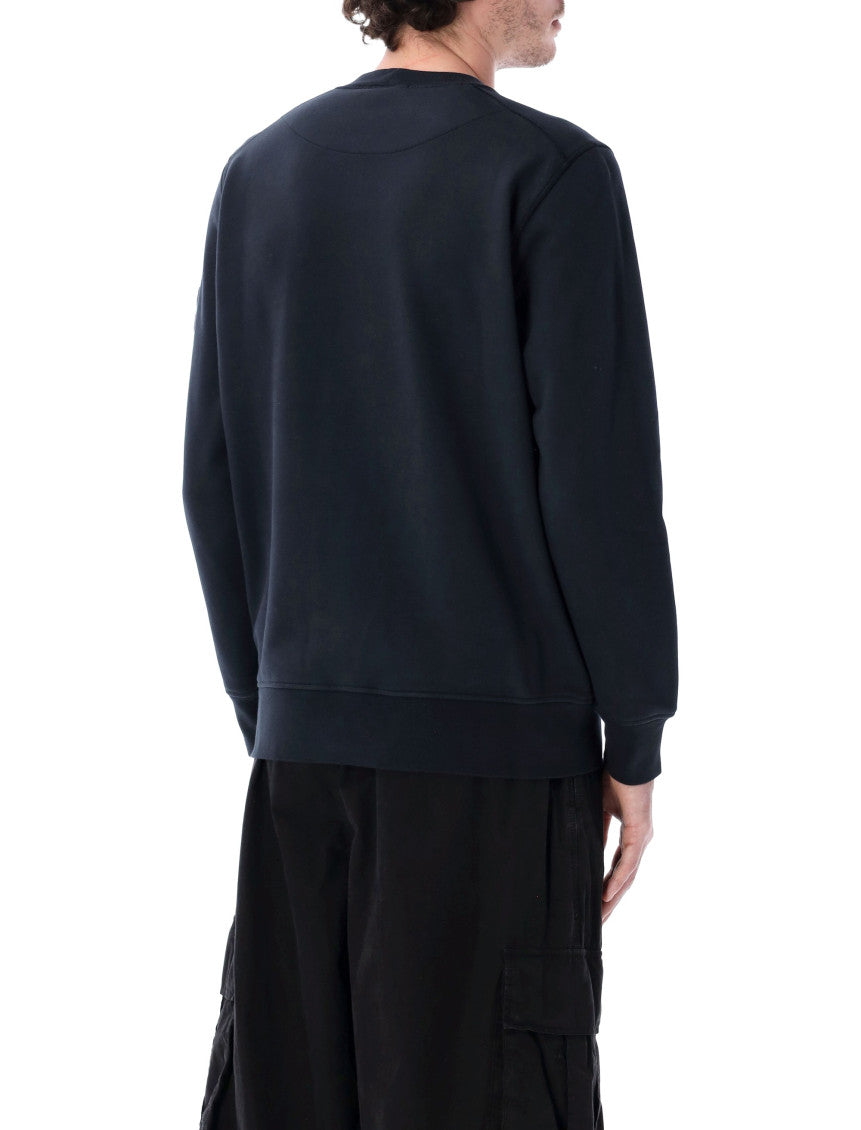 Dark Blue Crewneck Logo Sweatshirt 2