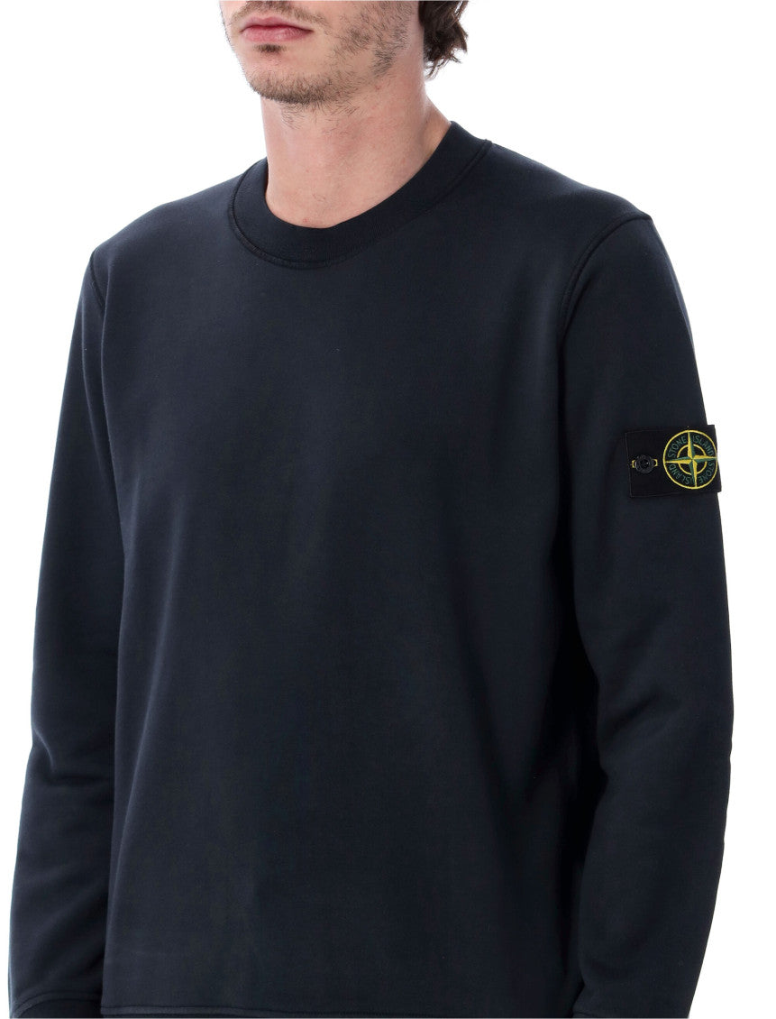 Dark Blue Crewneck Logo Sweatshirt 3