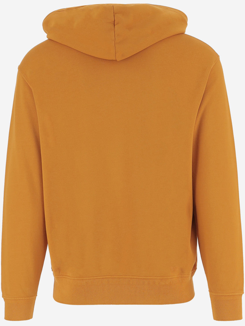 Orange Embroidery Logo Hoodie 2