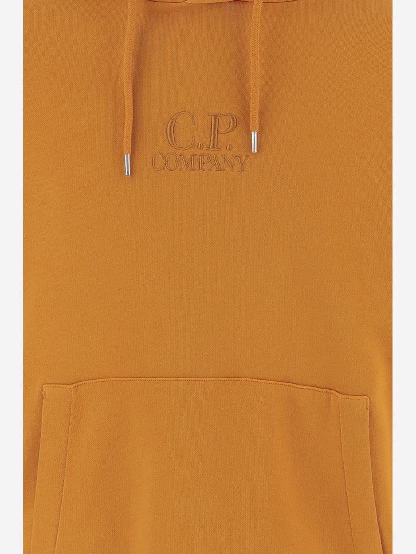 Orange Embroidery Logo Hoodie 3