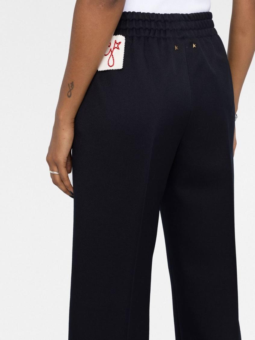 Navy Blue High Waist Trousers 4