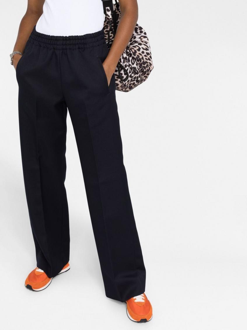 Navy Blue High Waist Trousers 6