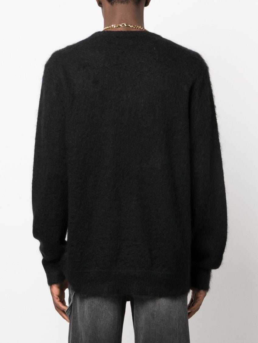 Black Logo Print Sweater 4