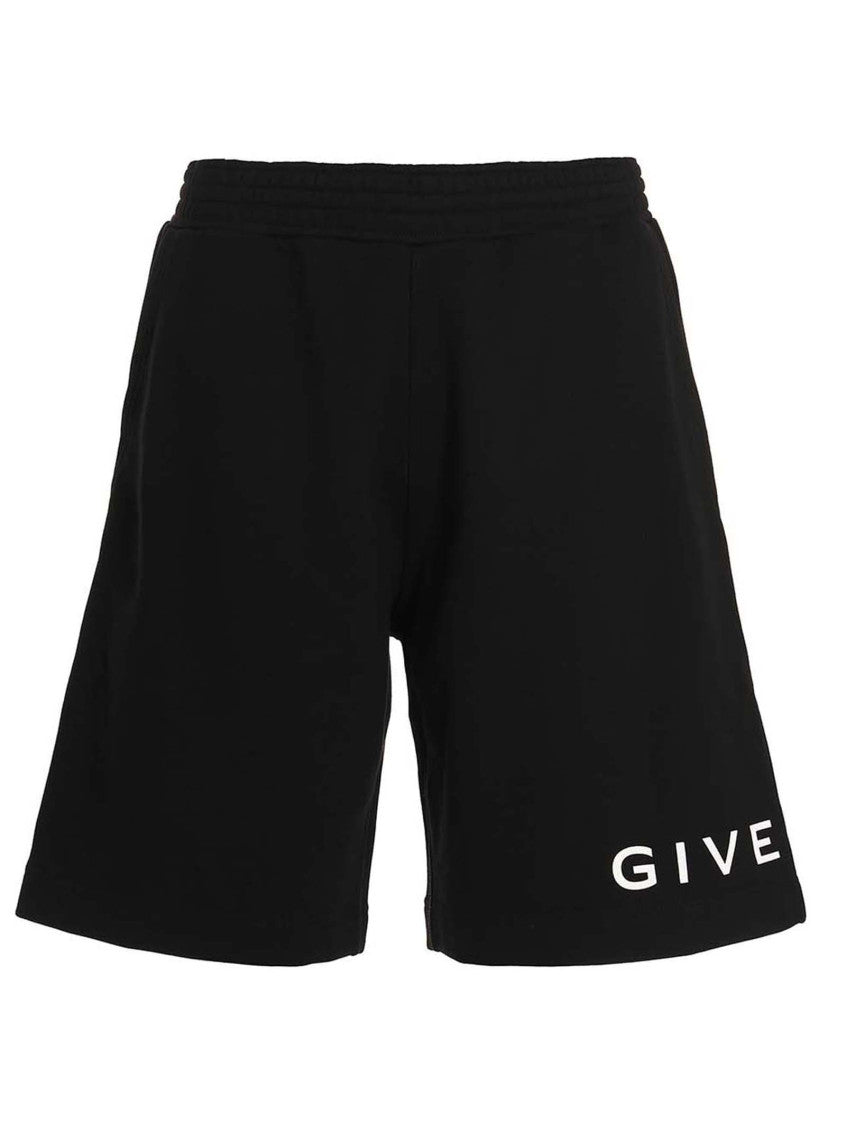 Black Logo Shorts 1