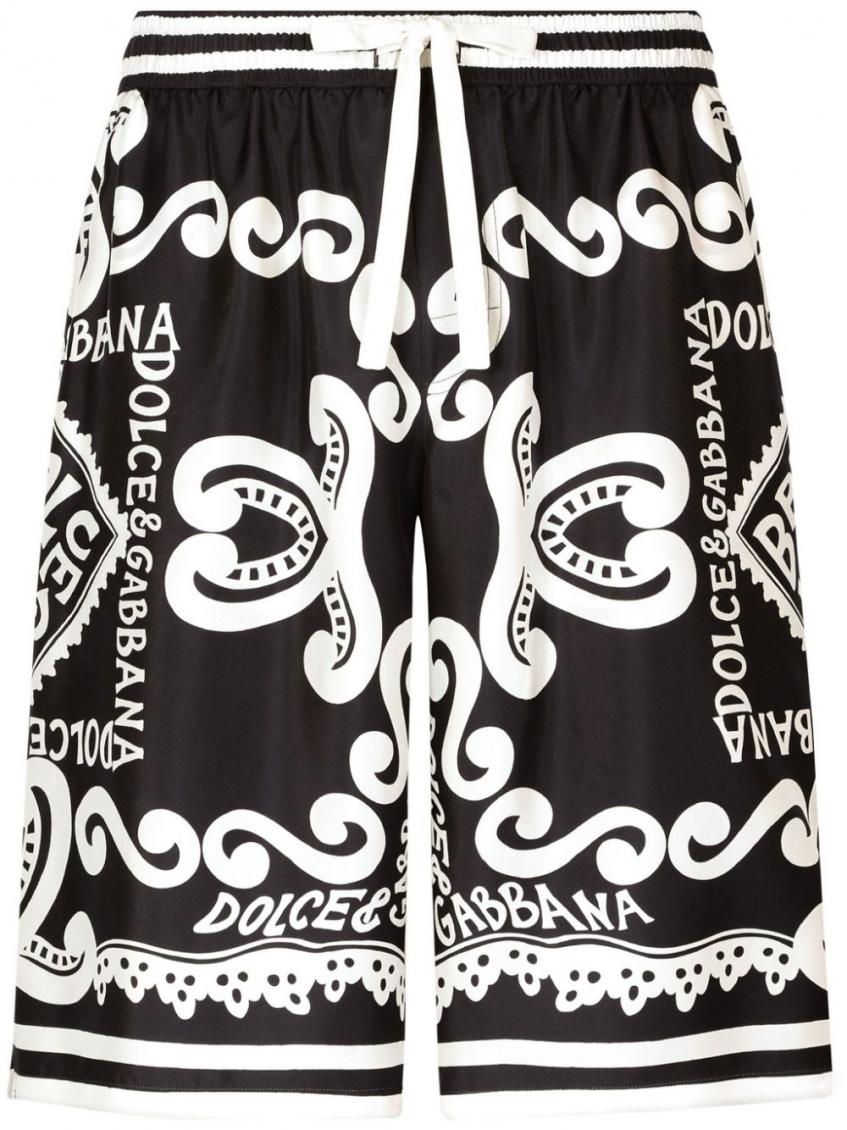 Black Silk Bermuda Shorts 2