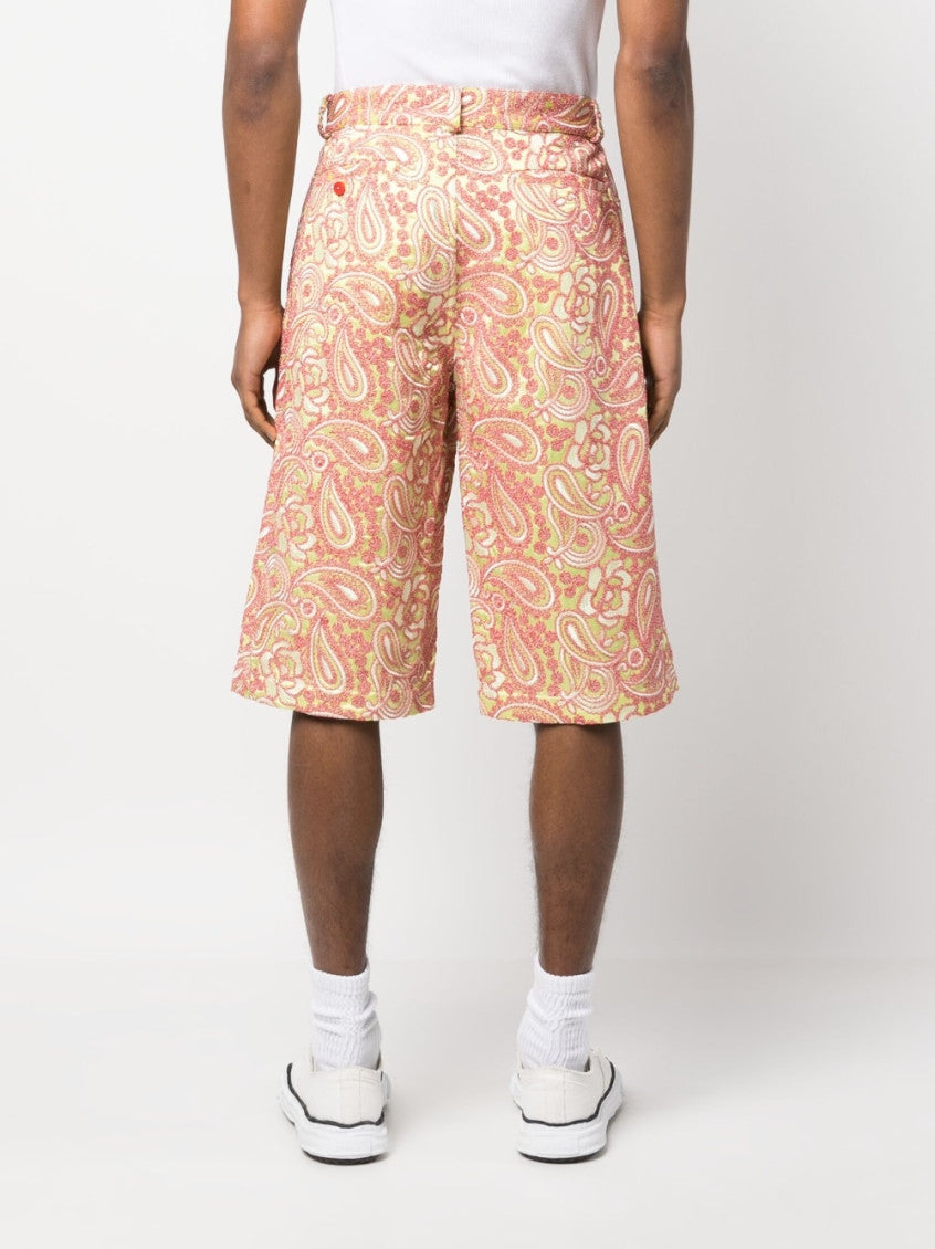 Multi color All Over Embroidered Shorts 2