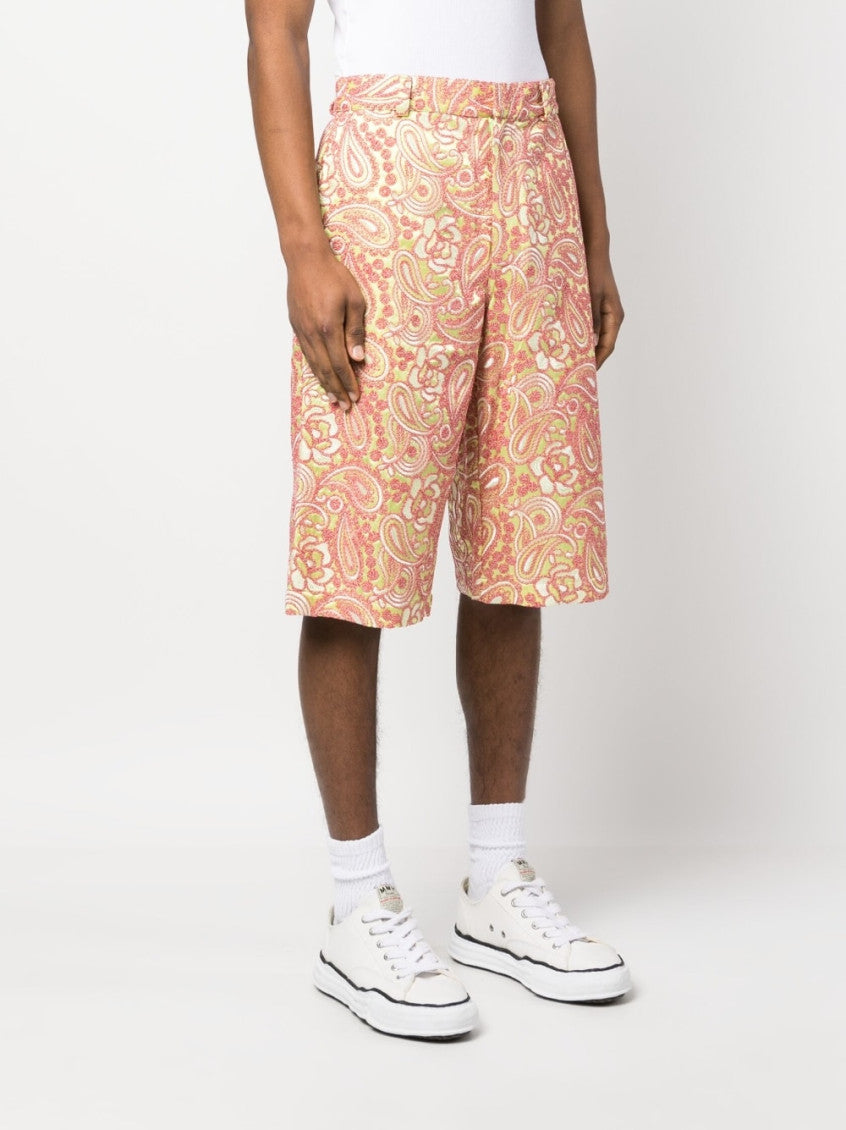 Multi color All Over Embroidered Shorts 4