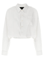 White Crossover Bubble Shirt 1
