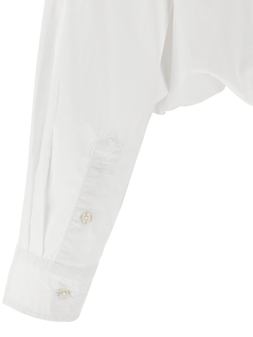 White Crossover Bubble Shirt 4