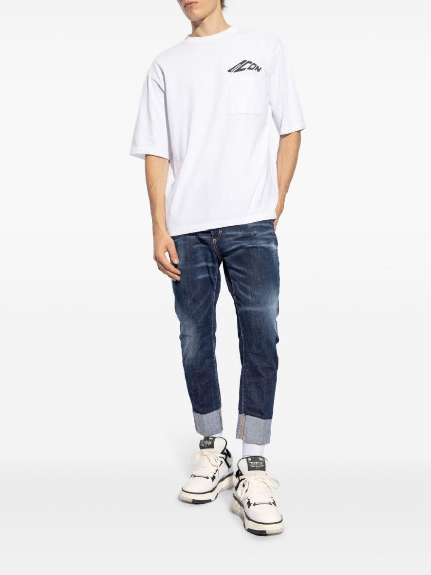 White Cotton Logo T-shirt 2