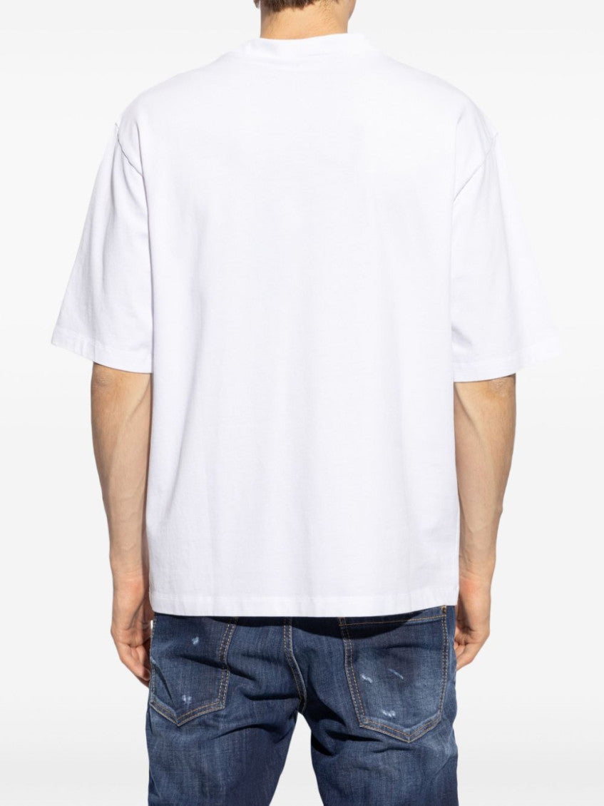 White Cotton Logo T-shirt 3