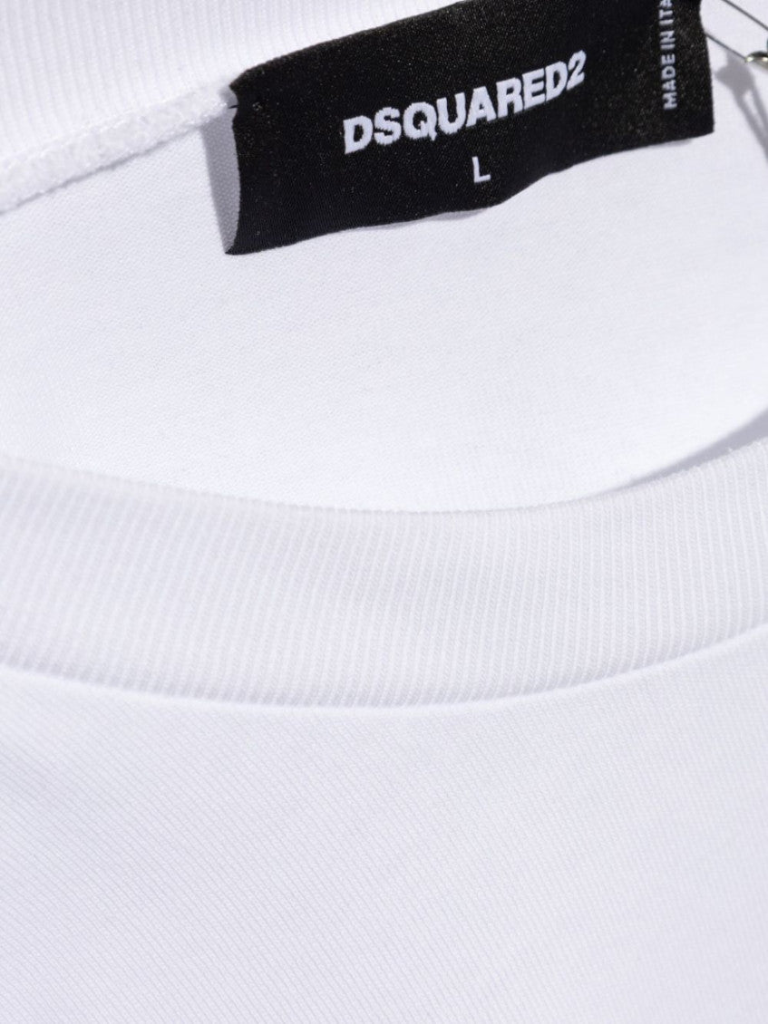 White Cotton Logo T-shirt 5