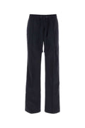 Navy blue stretch nylon pant  1
