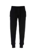 Black wool blend joggers 1