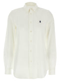 White Logo embroidery shirt 1