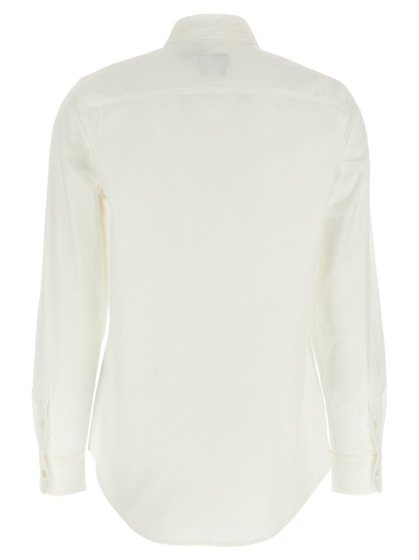 White Logo embroidery shirt 2