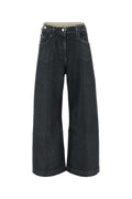 Slate Stretch Denim Wide-leg Jeans 1