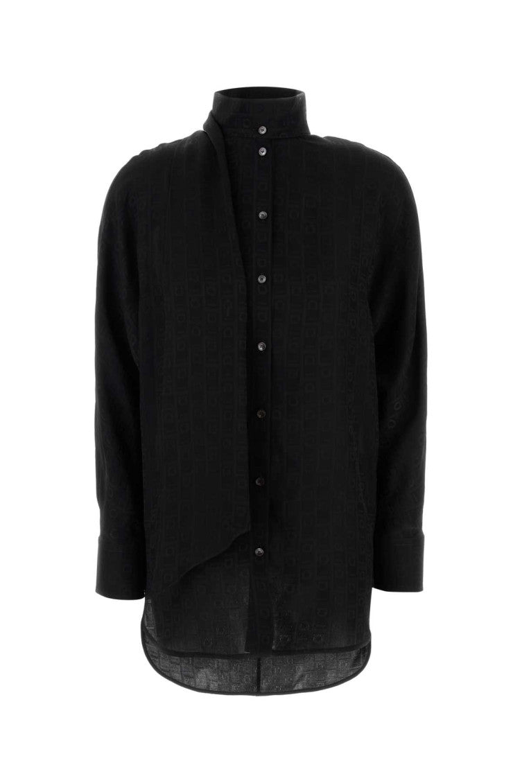Black silk shirt 1