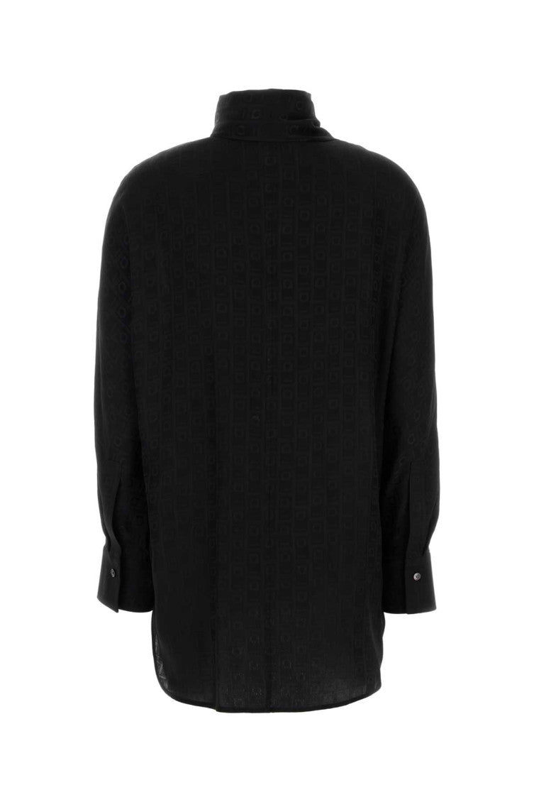 Black silk shirt 2