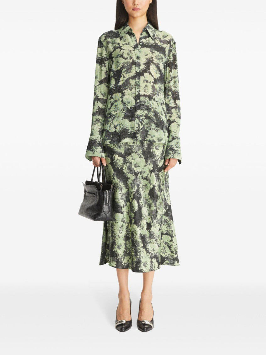 Green Printed Shirt 4