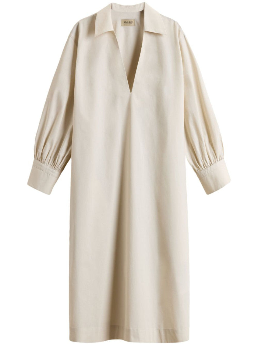 Beige Cotton tunic dress 1