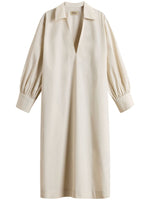 Beige Cotton tunic dress 1
