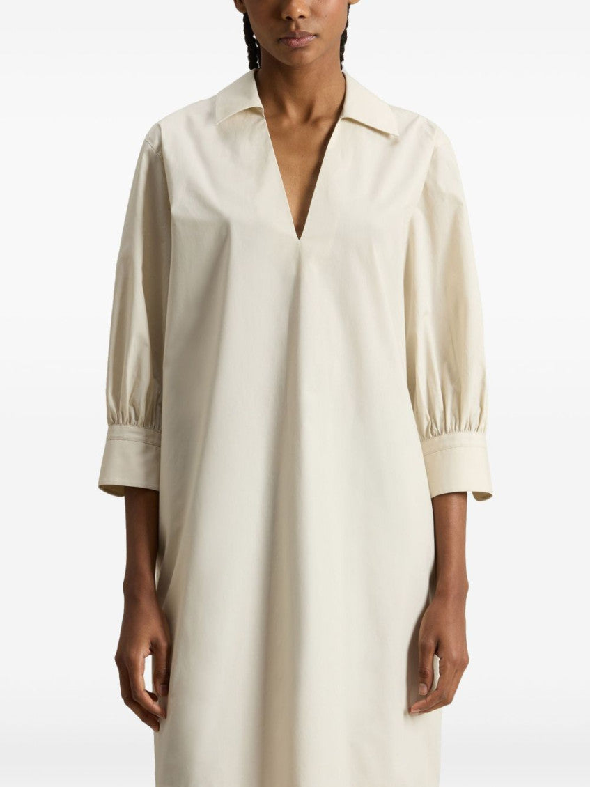 Beige Cotton tunic dress 4