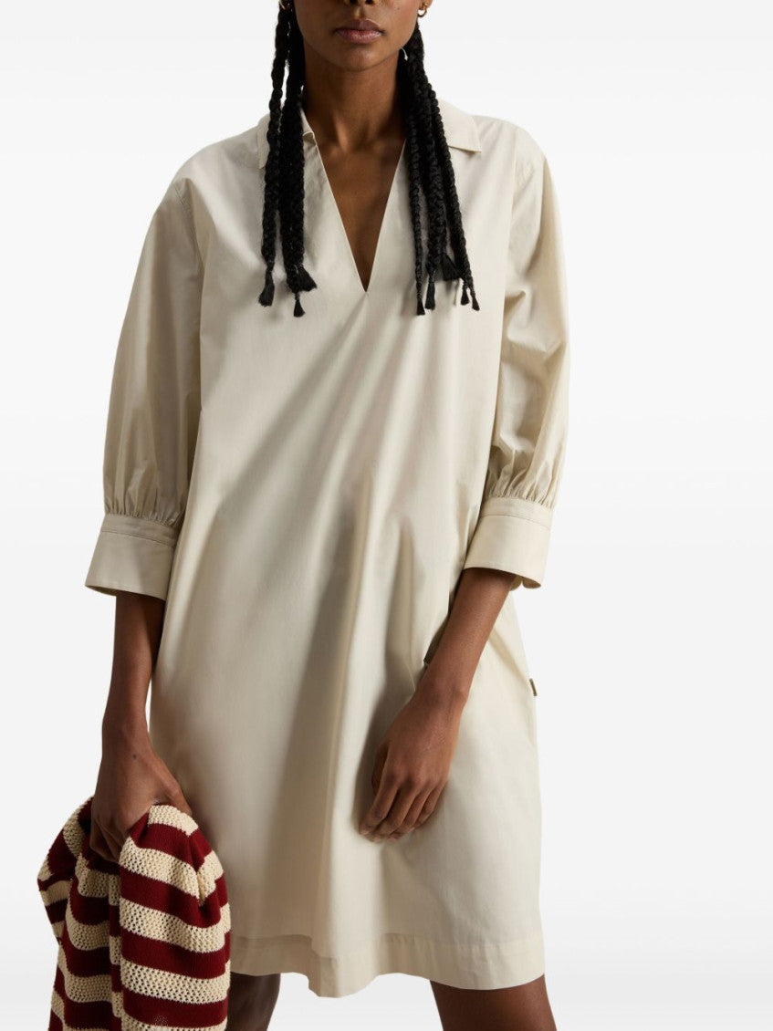Beige Cotton tunic dress 6