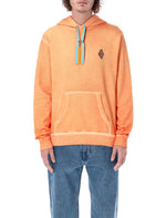 Orange Sunset Cross Drawstring Hoodie 1