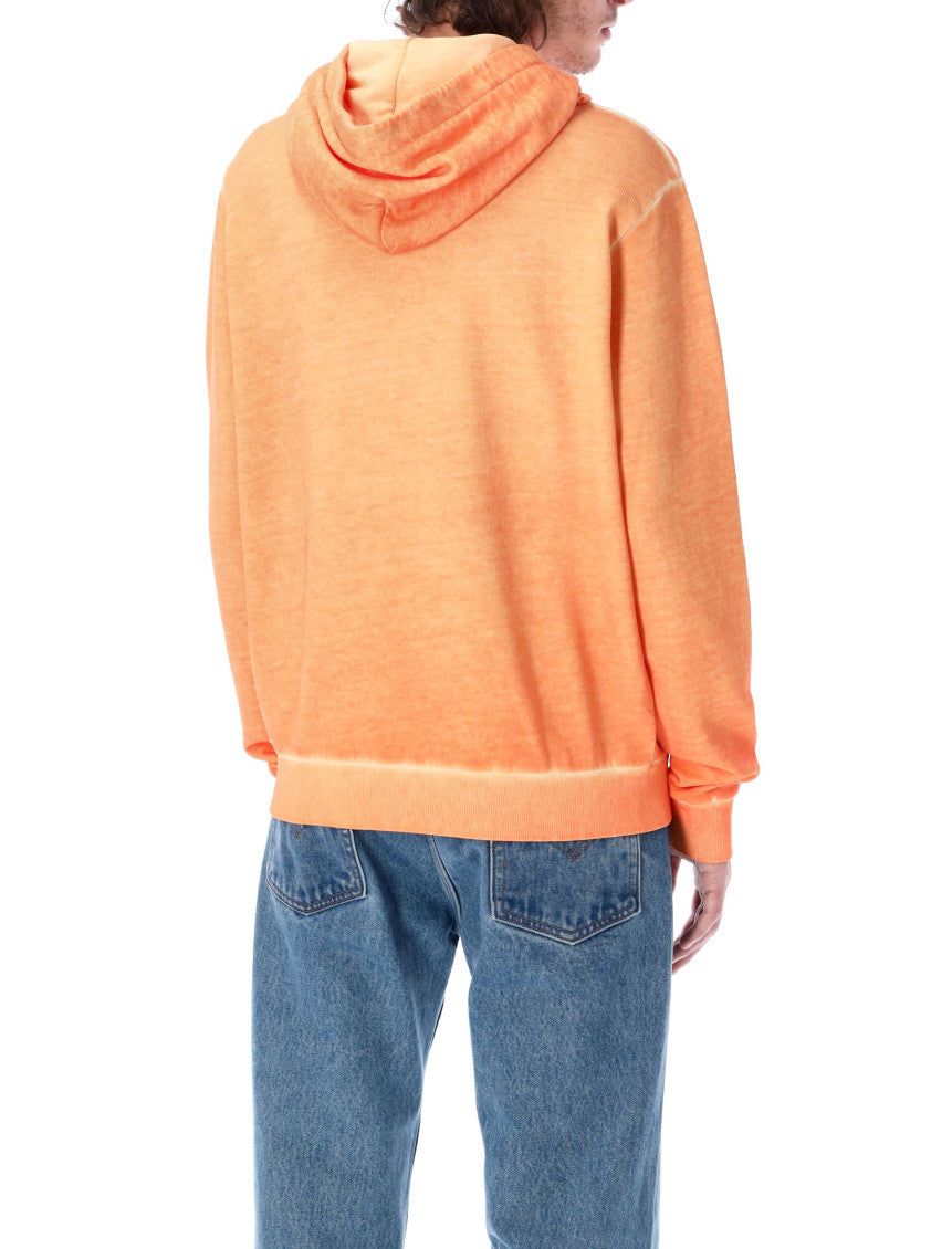 Orange Sunset Cross Drawstring Hoodie 3