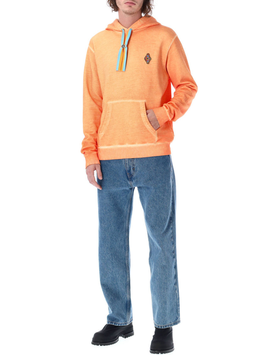 Orange Sunset Cross Drawstring Hoodie 4