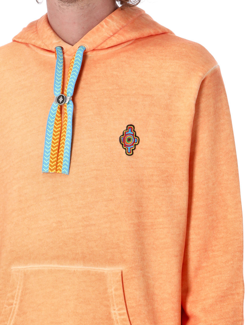 Orange Sunset Cross Drawstring Hoodie 5