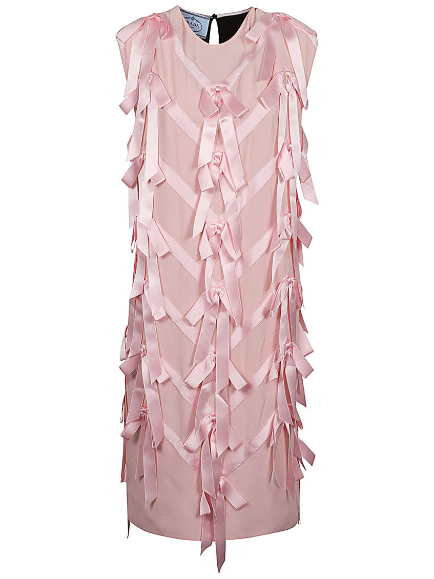 Pink Sablé Embroidered Dress 1