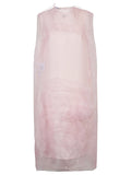 Pink Voile tec mini dress 1