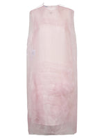 Pink Voile tec mini dress 1