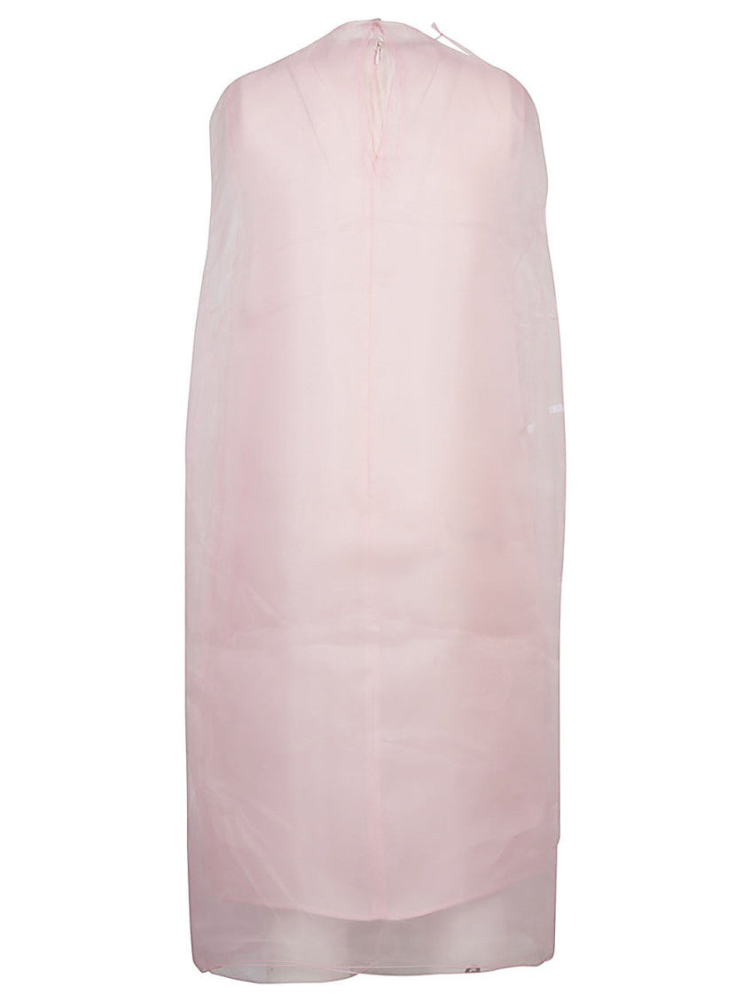 Pink Voile tec mini dress 2