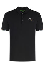 Black Contrast Trim Logo Polo 1