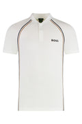 White Striped Logo Polo 1