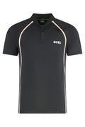 Black Striped Logo Polo 1
