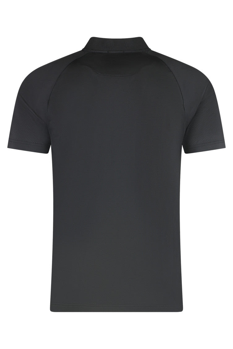 Black Striped Logo Polo 2