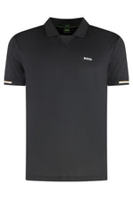 Black Stripe Trim Logo Polo 1