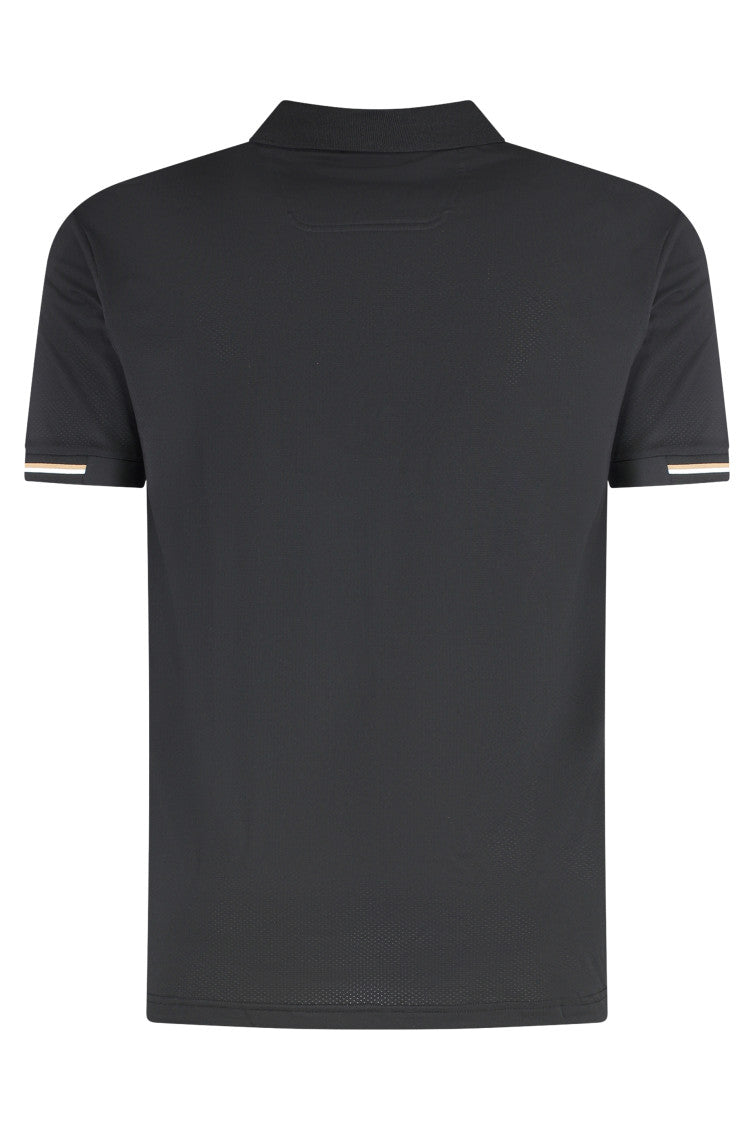 Black Stripe Trim Logo Polo 2