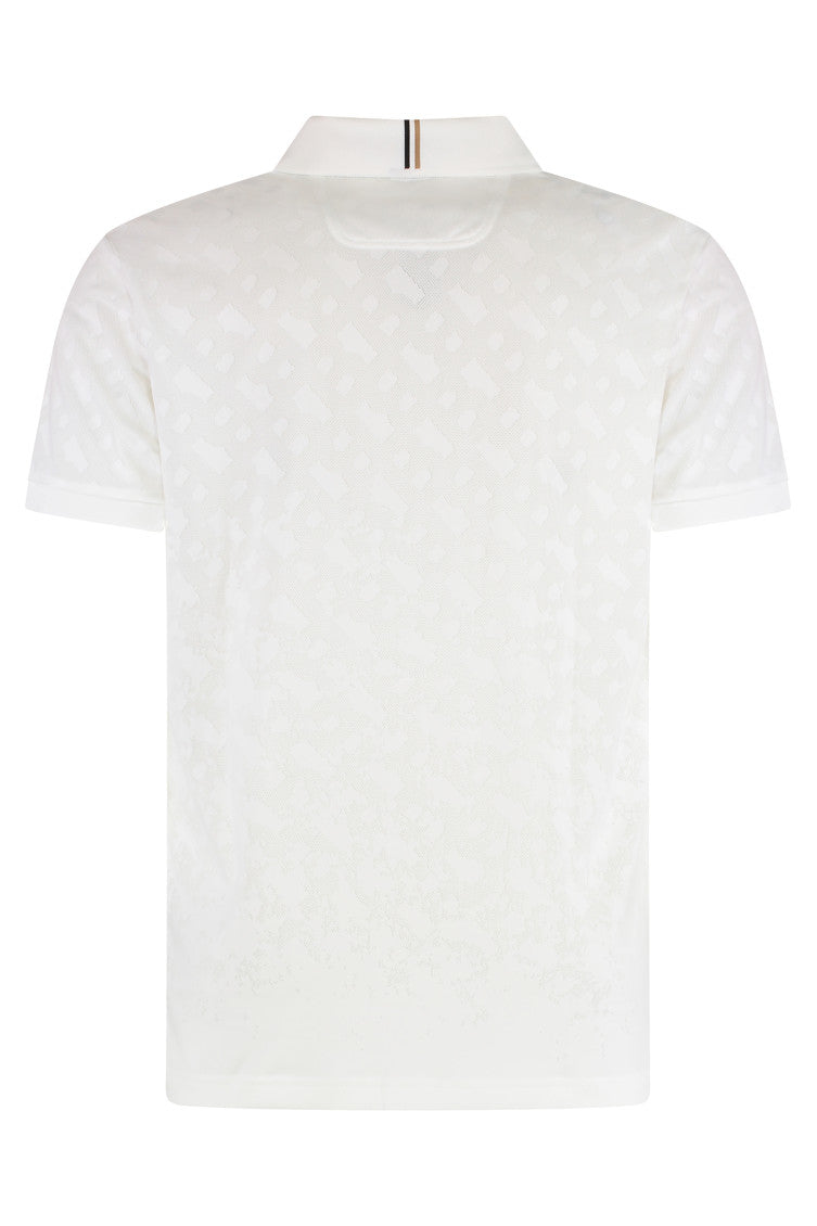 White Slim Fit Logo Polo 2