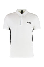 White Technical fabric polo shirt 1