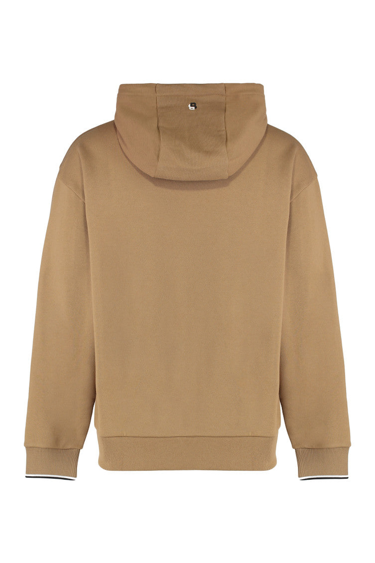 Beige Regular Fit Logo Hoodie 2